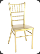 Aluminum Chiavari Chair, gold