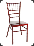 Aluminum Chiavari Chair, mahogany