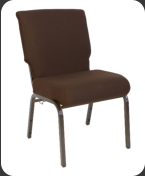 church chair, brown